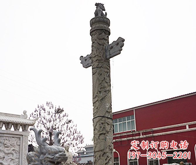 泉州广场景观盘龙柱石雕 (6)