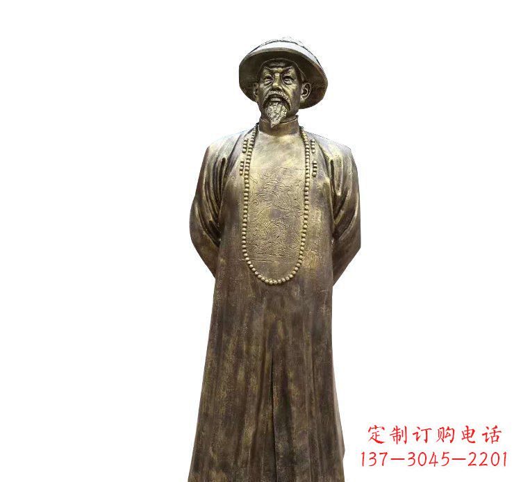 泉州纪念林则徐的铜雕精品