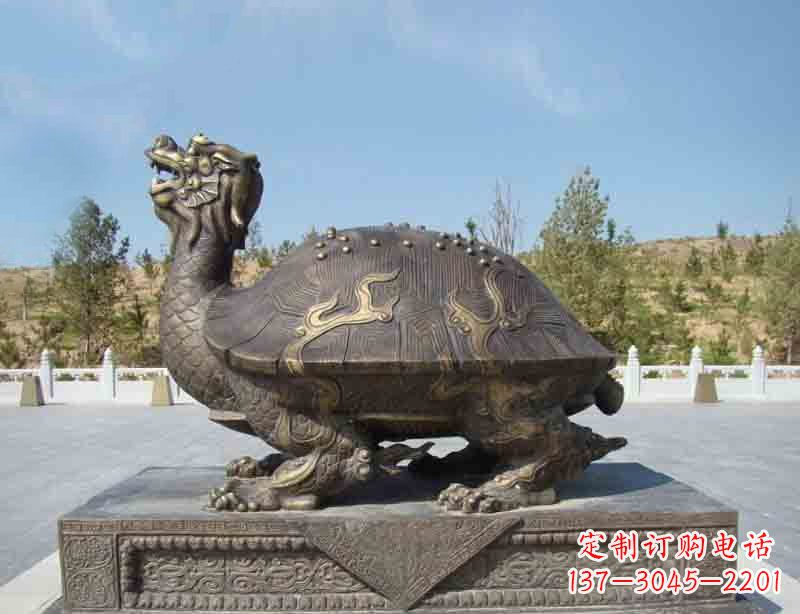 泉州广场龙龟铜雕塑