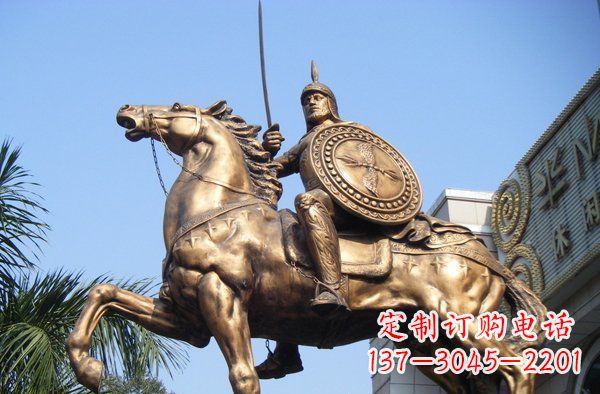 泉州广场罗马战士人物景观铜雕