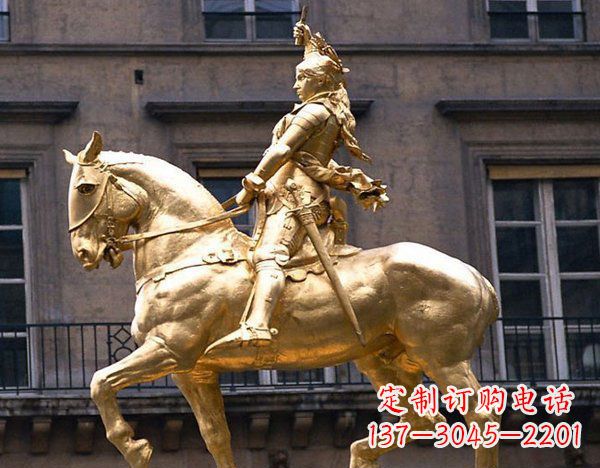 泉州广场骑马凯撒大帝人物铜雕