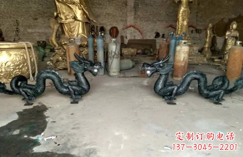 泉州中领雕塑精美定制双龙戏珠雕塑