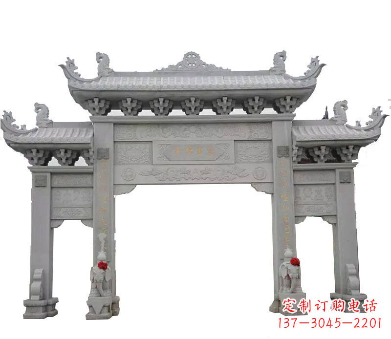 泉州广场牌坊石艺雕塑,增添非凡的景观魅力