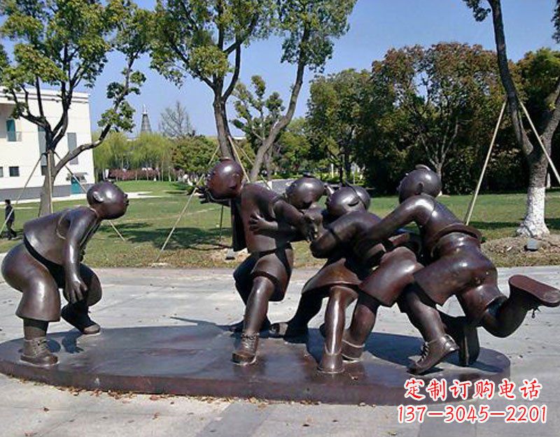 泉州中领雕塑老鹰抓小鸡铜雕塑