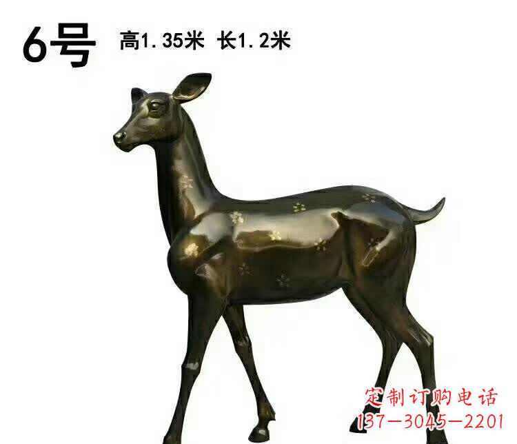 泉州造型精致的大型梅花鹿雕塑