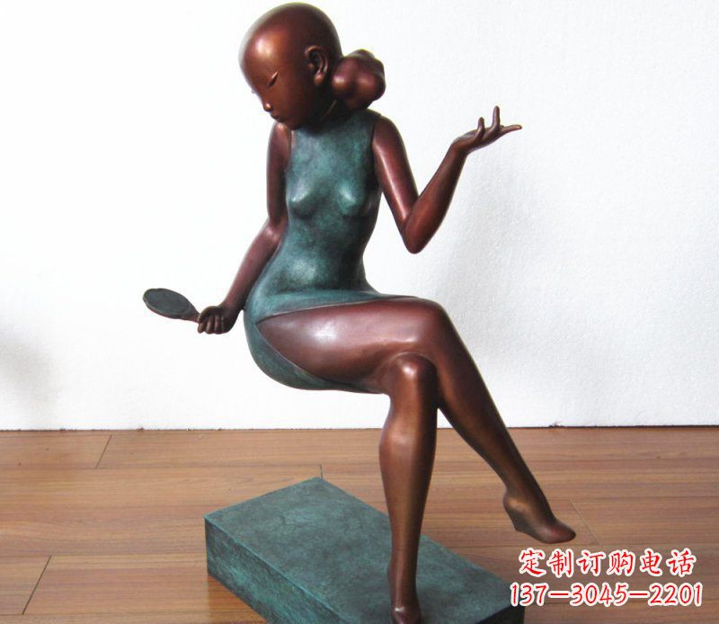 泉州高雅美女铜雕,展现优雅唯美
