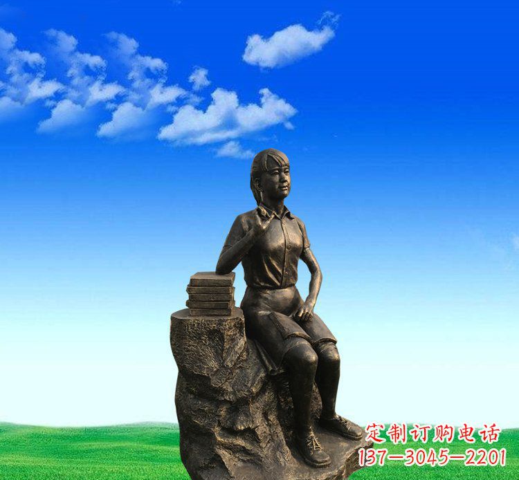 泉州展现美丽的美女雕塑