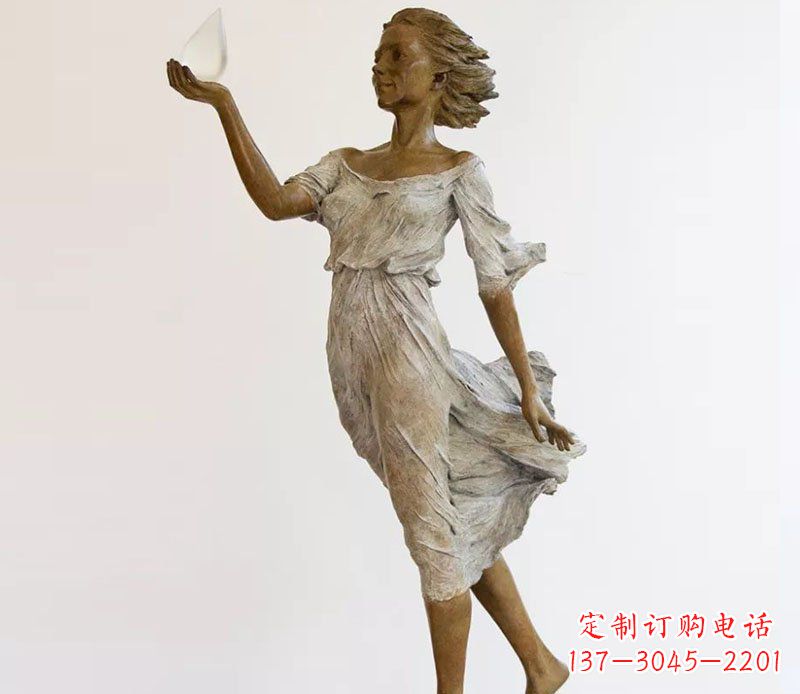泉州精美铜质西方美女雕塑