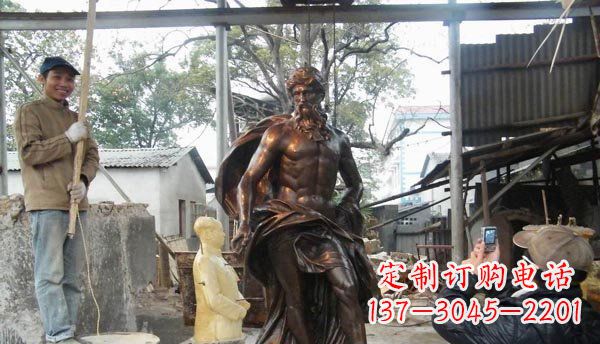 泉州优雅而强大的男人雕塑