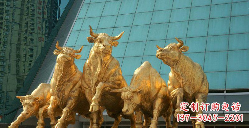 泉州五牛铜雕,装点你的家居空间