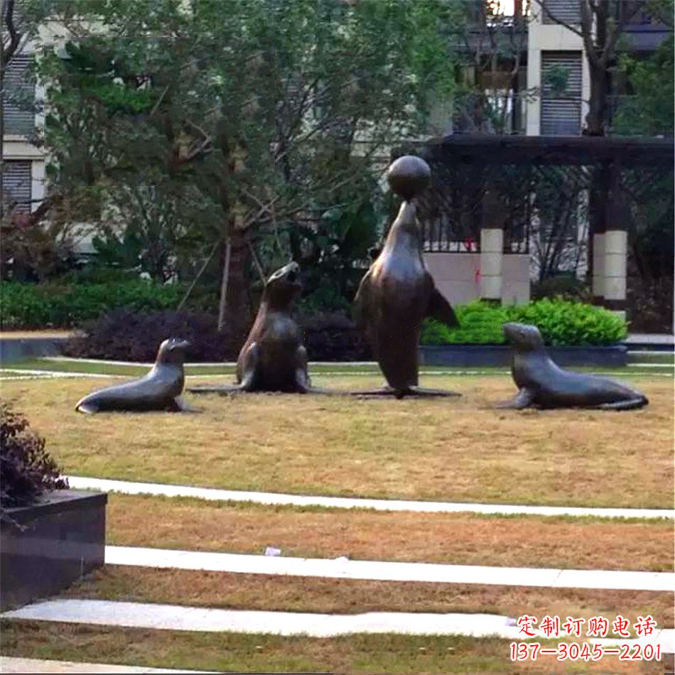 泉州海豹雕塑,装点你的园林