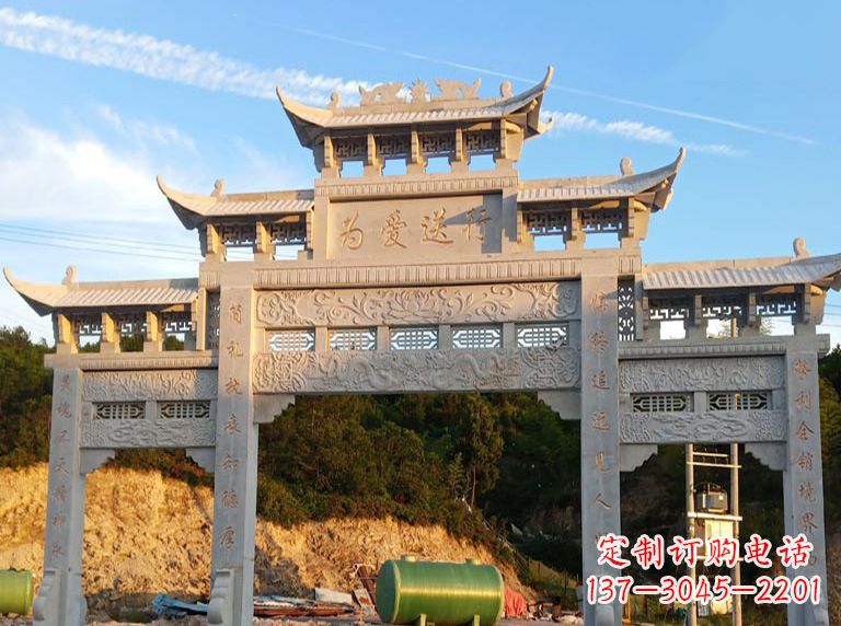 泉州海北石雕牌坊——高品质定制雕塑