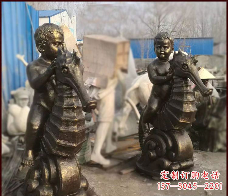 泉州海马公园铜马雕塑-专业定制,艺术精致