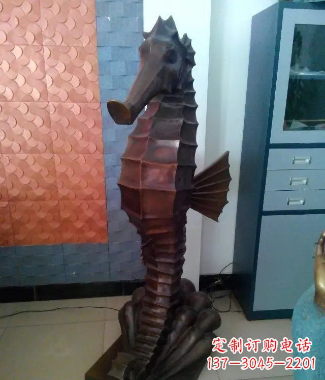 泉州海马铸铜动物铜雕