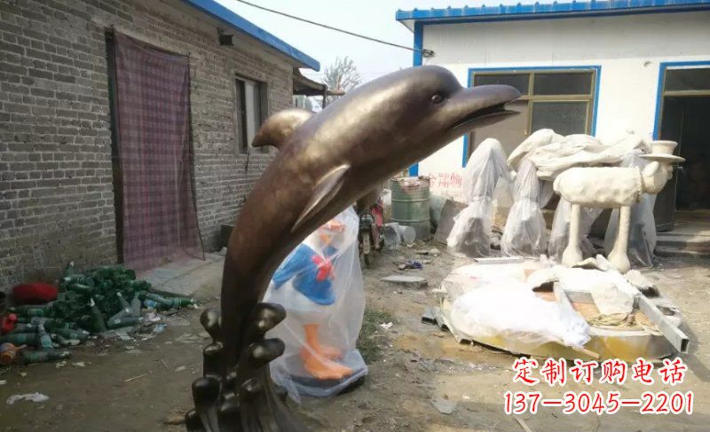 泉州海豚精美铜雕,给你不一样的视觉享受