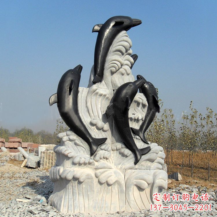 泉州中领雕塑公司推出一款新的艺术品——海豚石…