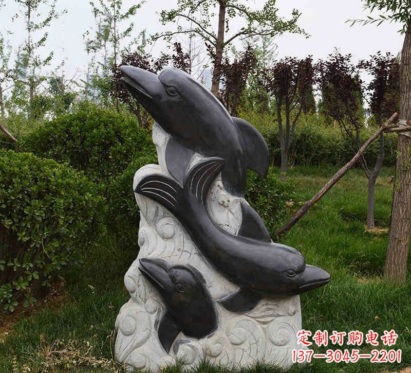 泉州海豚石浮雕