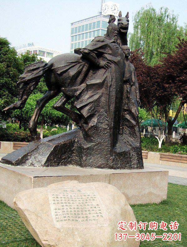 泉州韩世忠古代名人铜雕