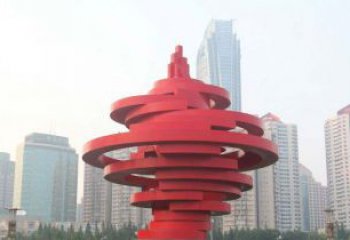 泉州广场不锈钢火炬雕塑