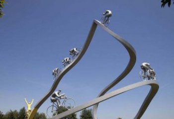 泉州不锈钢极限自行车雕塑