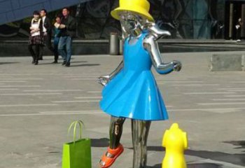 泉州中领雕塑：极致的不锈钢小女孩雕塑