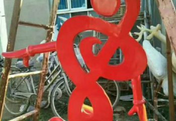 泉州中领雕塑-不锈钢音符抽象雕塑