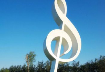 泉州不锈钢音符雕塑，把音乐之美立起来