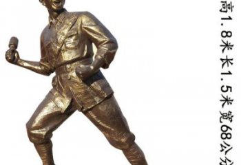 泉州纪念红军革命斗争的珍贵纪念品-红军铜雕
