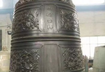 泉州国泰民安铜钟寺庙铜雕-传统工艺精美的铜钟雕塑