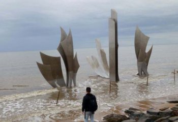 泉州海洋船帆雕塑——送给宁静海滩的时刻