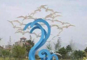 泉州精美海鸥雕塑，传递美好海洋情怀