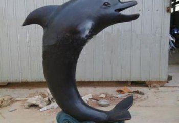 泉州一群海豚成就美丽的海洋动物喷泉铜雕塑