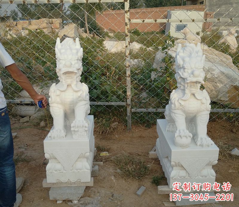 泉州中领雕塑汉白玉麒麟招财石雕
