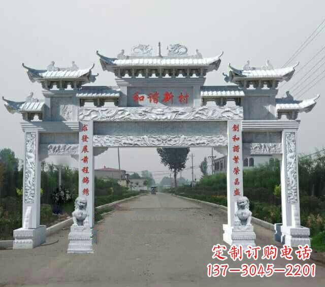 泉州领雕塑|高品质牌坊雕塑