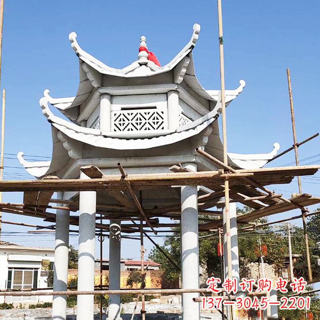 泉州汉白玉大理石凉亭