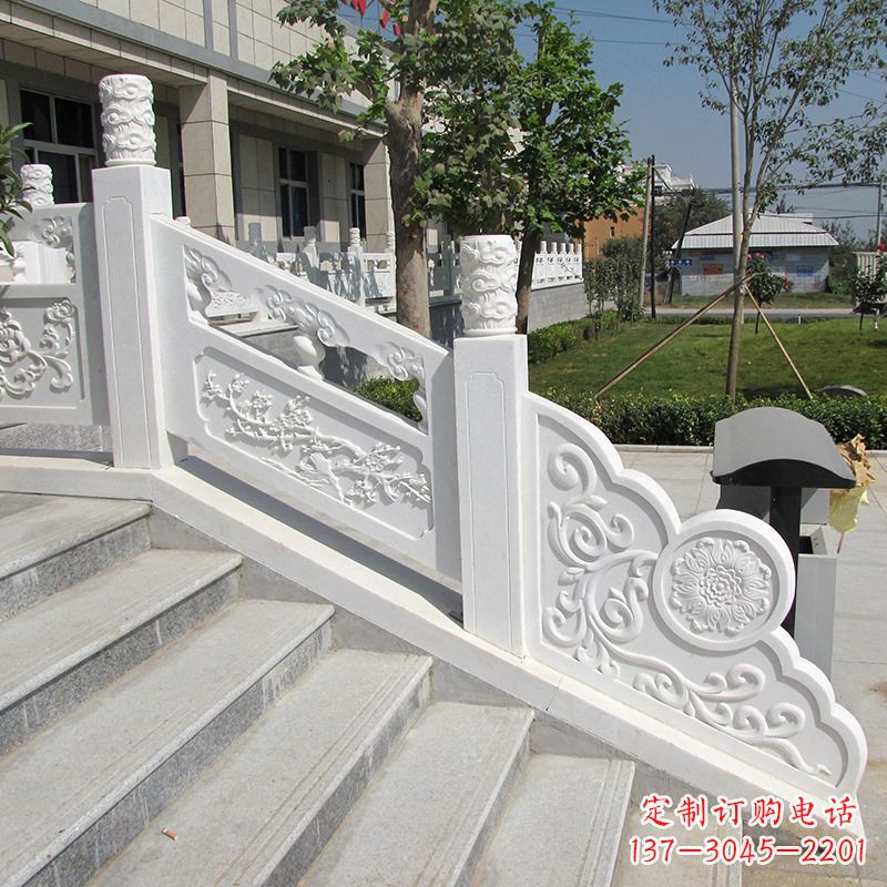 泉州精美定制,汉白玉大理石栏板雕塑