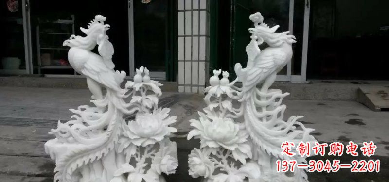 泉州汉白玉凤凰雕塑