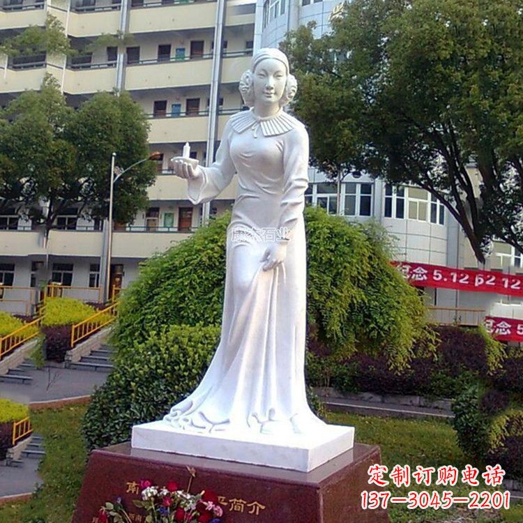 泉州汉白玉护理事业创始人南丁格尔石雕像