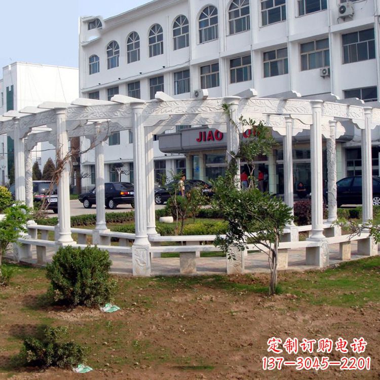 泉州汉白玉花架长廊