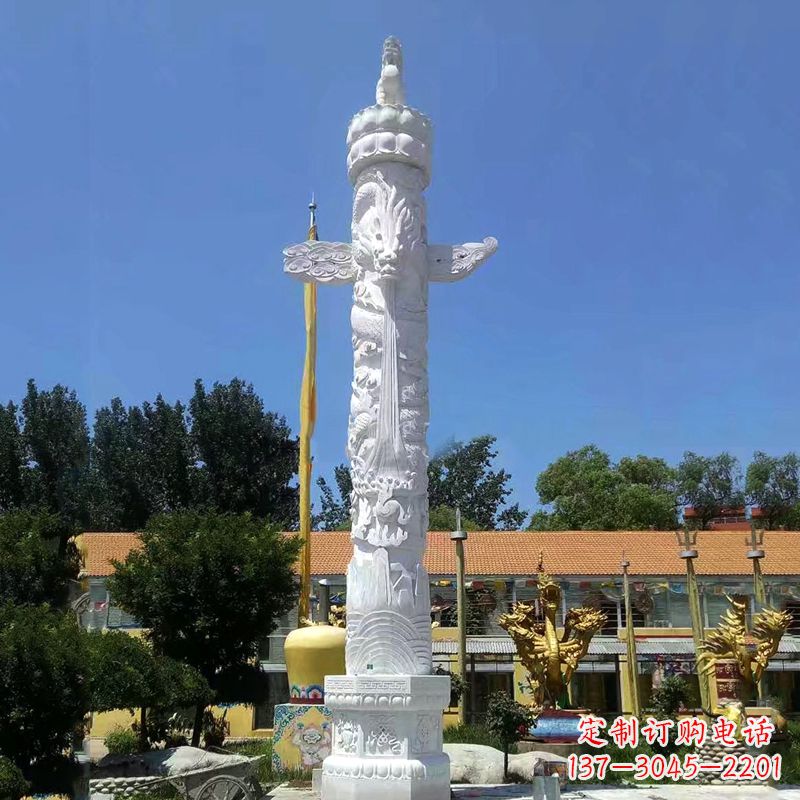 泉州来自华夏的经典之作——汉白玉华表柱