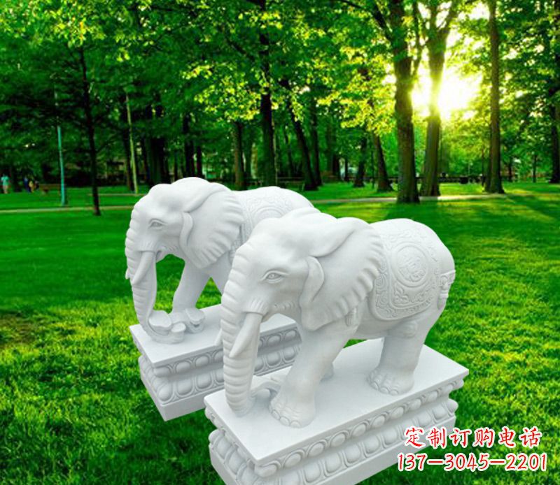 泉州山水万古传统招财大象雕塑