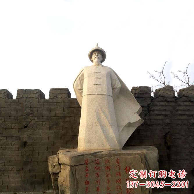 泉州汉白玉林则徐石雕像