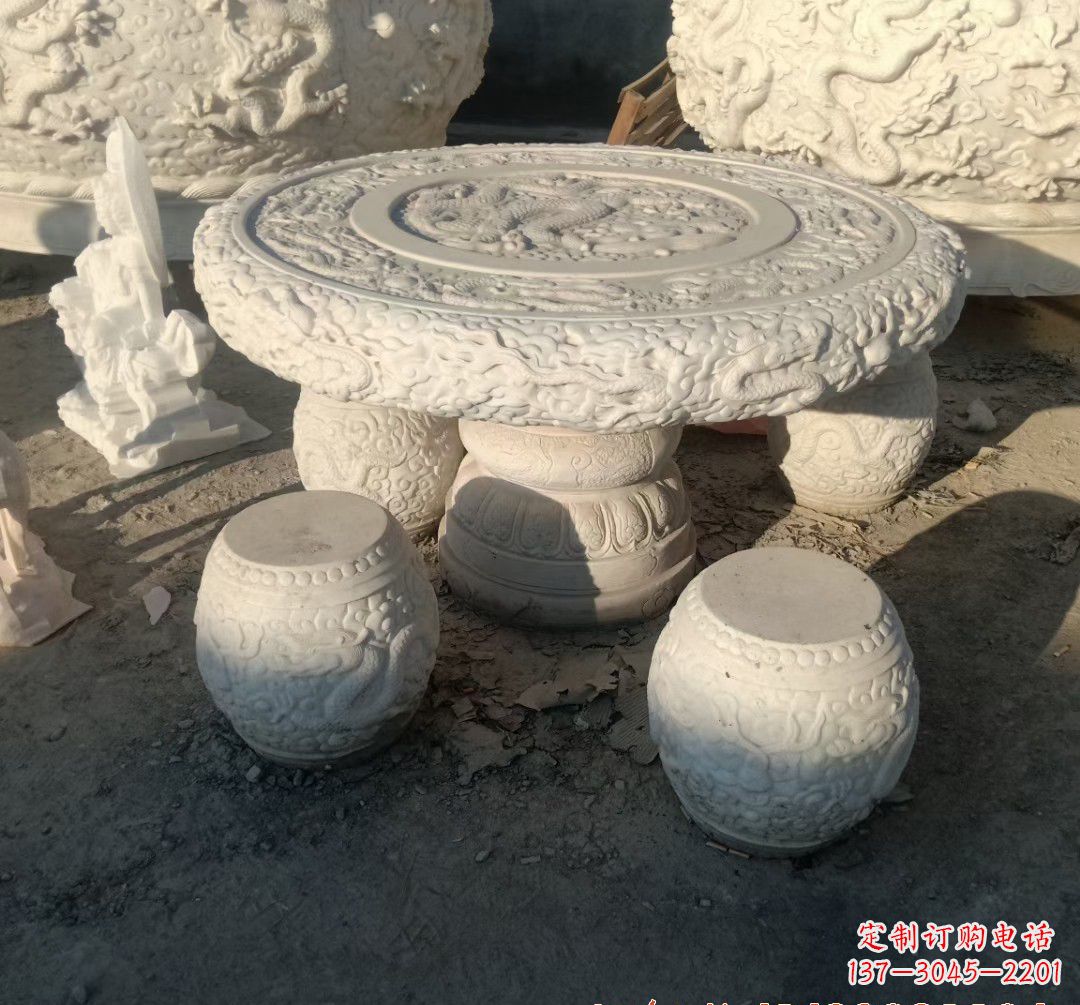 泉州中领雕塑推出的汉白玉魔力龙雕塑,以汉白玉…