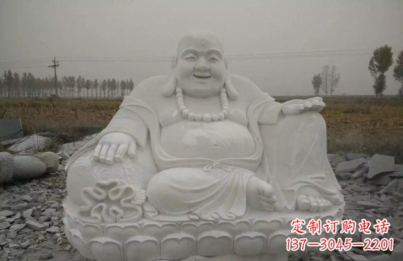 泉州质感非凡的汉白玉弥勒佛雕塑