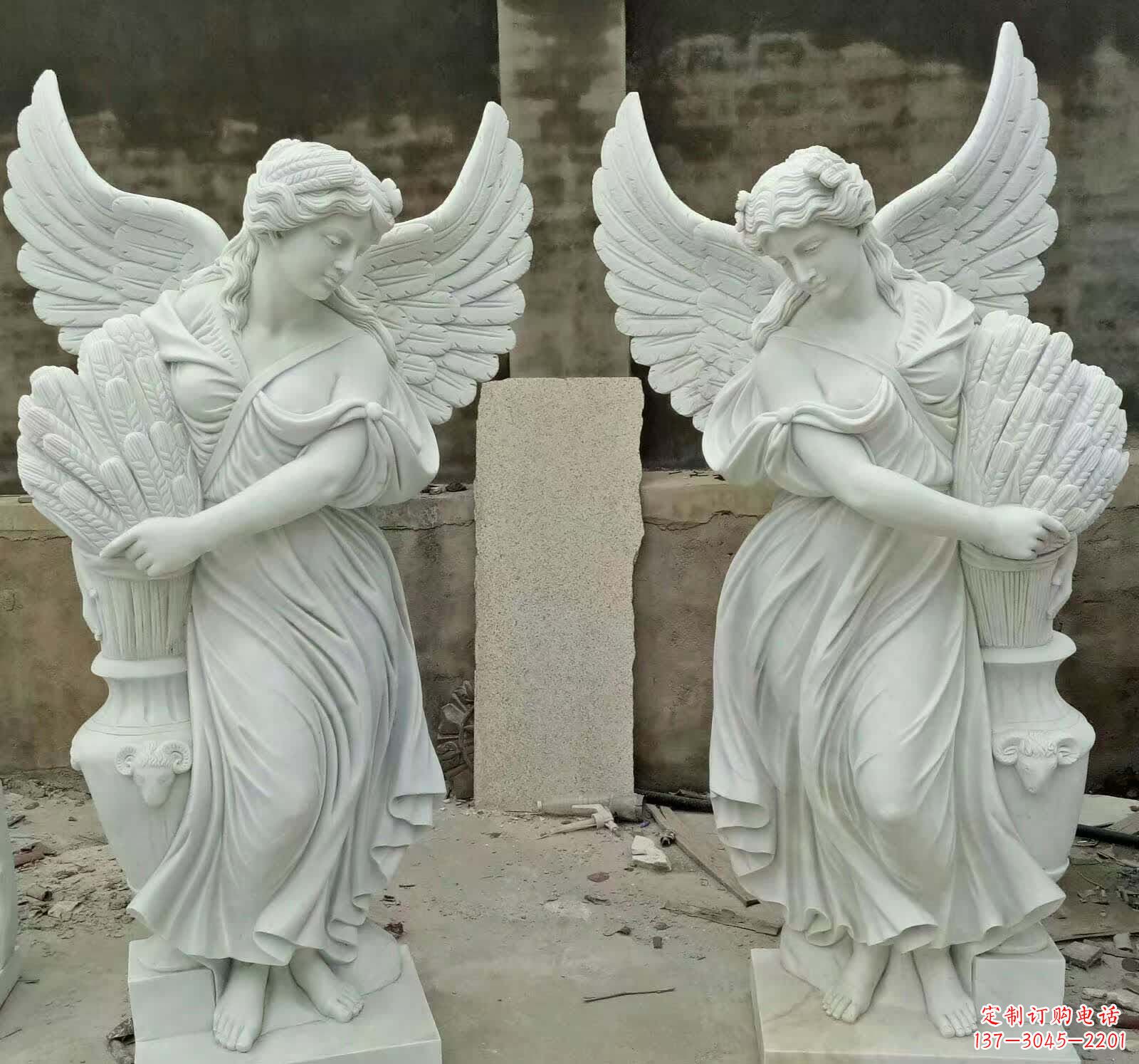 泉州汉白玉女神雕塑