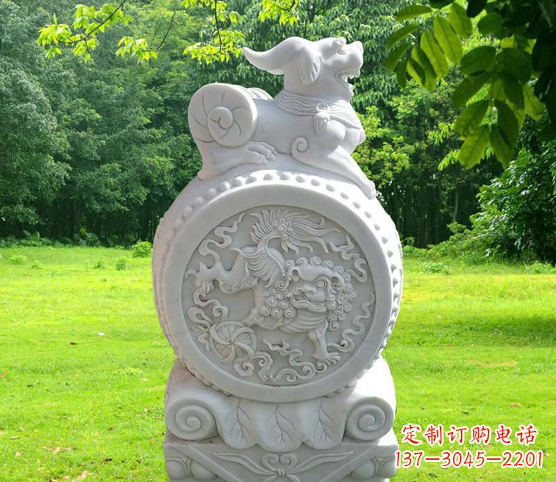 泉州中领雕塑貔貅抱鼓石雕塑