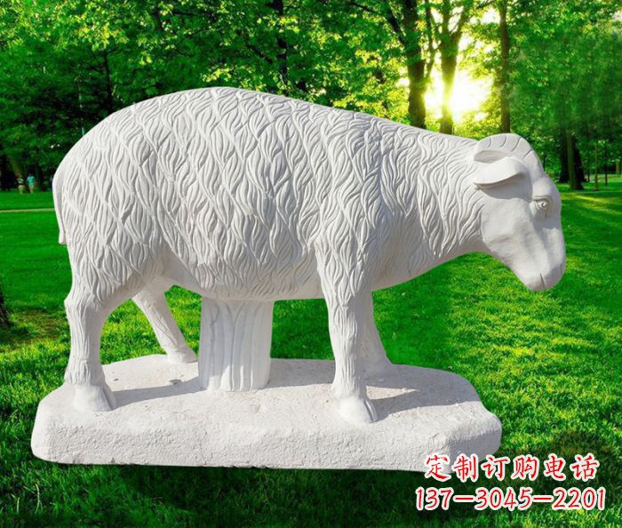 泉州高精度玉雕山羊石雕