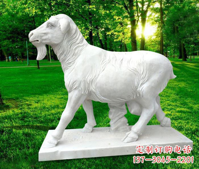 泉州中领雕塑:精美山羊石雕