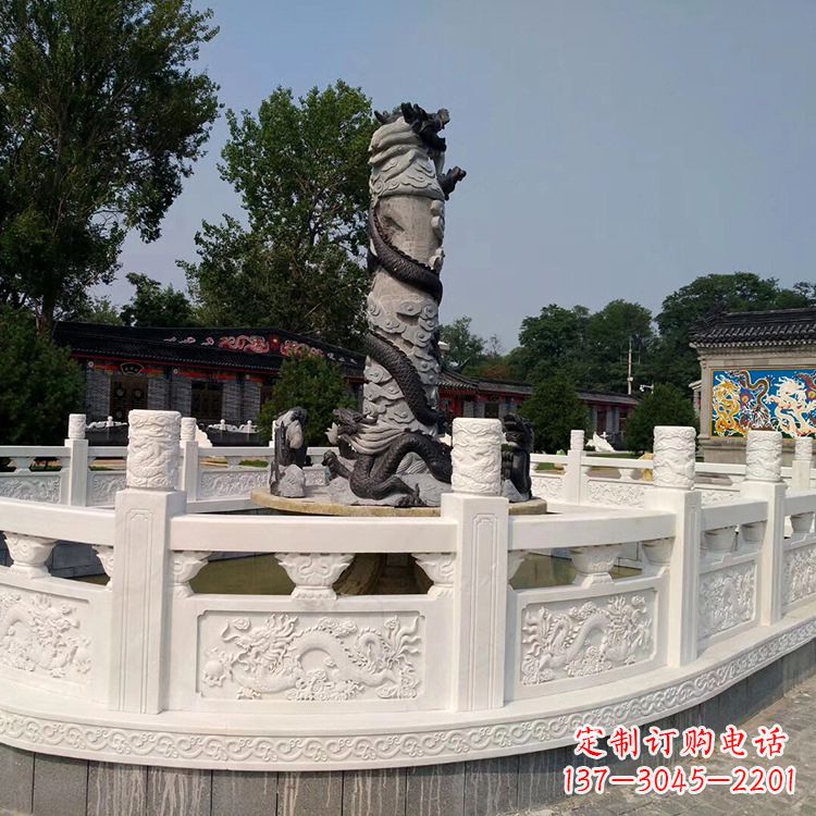 泉州汉白玉石雕刻护栏,精美而别致