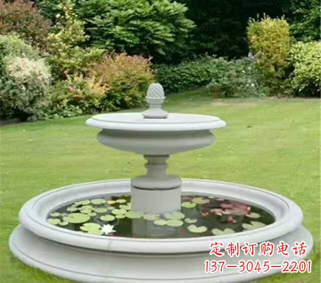 泉州紫罗兰汉白玉喷泉雕塑